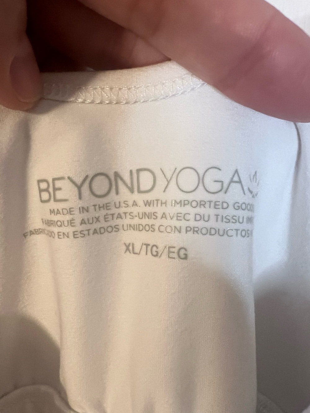 #852 NWOT Beyond Yoga Spacedye Movement Dress Cloud White XL Built In Shorts - Picture 6 of 9